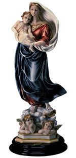 Madonna by Raffaello with angels