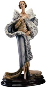 Lady with fur coat