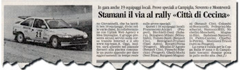 Il Tirreno - Stamani il via al rally Città di Cecina